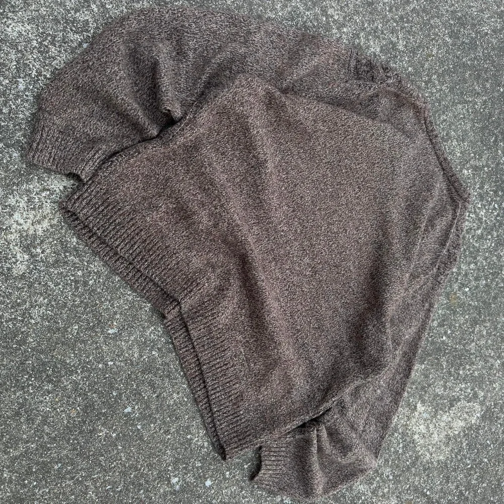 Vintage 90s Roundtree & Yorke Sweater Cable Knit Grandpacore Brown Mens L